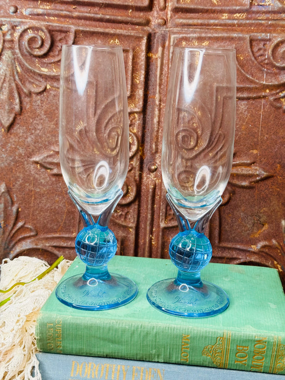 PAIR OF NUOVO ITALY MILLENNIUM CHAMPAGNE GLASS - 3 SETS AVAILABLE