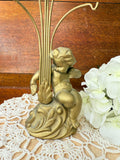 JEWELRY HOLDER GOLDEN VINTAGE CHERUB