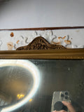 HOLLYWOOD REGENCY GOLDEN FRAMED VINTAGE MIRROR