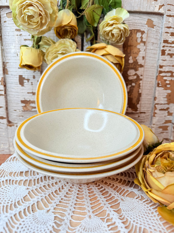 SET OF 2 GARDEN FESTIVAL STONEWARE BOWLS - 2 SETS AVAILABLE