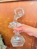 VINTAGE CRYSTAL BALLERINA STATUETTE