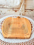 VINTAGE APPLE FOLDING BOWL TRAY DECOR