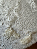 VINTAGE TABLE RUNNER WITH TASSELS