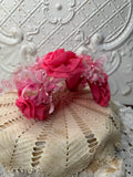 VINTAGE PINK FLORAL HAT