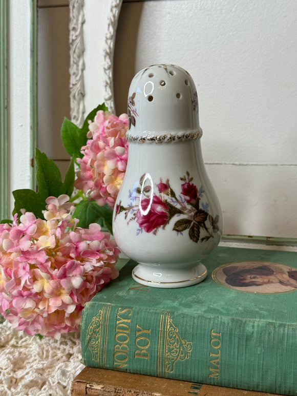 VINTAGE HANDPAINTED FLORAL SHAKER