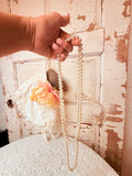VINTAGE KNOTTED PEARL ECRU NECKLACE