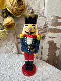 VINTAGE NUTCRACKER CANDLE - BLUE