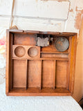 ANTIQUE TUCKER DORSEY WOODEN CASH REGISTER UNDER TABLE DRAW ALARM TILL BELL