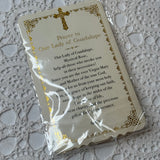 VINTAGE PRAYER TO OUR LADY OF GUADALUPE BEADS GLOWING - 2 AVAILABLE