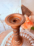 VINTAGE LARGE DETAILED SWIRL CANDLE HOLDER