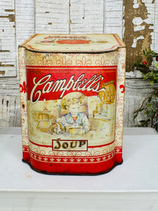 VINTAGE CAMPBELLS TIN JAR