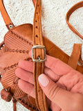 VINTAGE LEATHER ORNATE PURSE