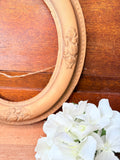 ANTIQUE WOOD CARVED 1800S DETAILED FRAME