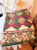VINTAGE HANDMADE QUILT 43X53