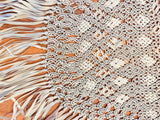 ANTIQUE 1920S RARE SILK MACRAME SHAWL