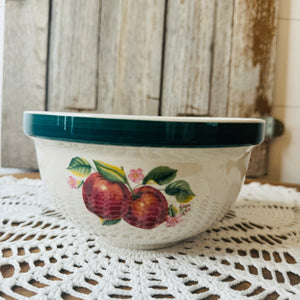 HANDPAINTED VINTAGE APPLE BOWL - LARGE