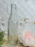 ANTIQUE GLASS SKINNY MILK BOTTLE