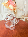 VINTAGE LARGE FLOWER BLOWN GLASS DECOR VASE