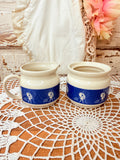 VINTAGE MORTON SALT SET OF CREAMER AND SUGAR BOWL