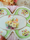 VINTAGE ORNATE FLORAL SCALLOPED TRAY