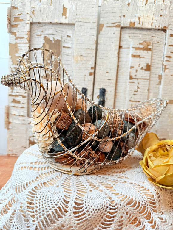 VINTAGE BIRD POTPOURRI HOLDER DEXOR