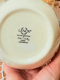 VINTAGE LENOX RIBBON WINTER GREETINGS BOWL