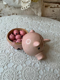 VINTAGE PIGGY BANK WITH NESTLED PIGS