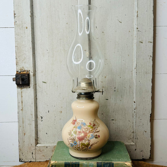 PAINTED HURRICANE LAMP - 2 AVAILABLE