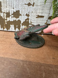 ANTIQUE PARROT IRON DOOR KNOCKER