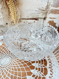 VINTAGE CRYSTAL CUT GLASS BOWL