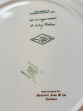 VINTAGE MARKED GREEN TOILE STYLE PLATE