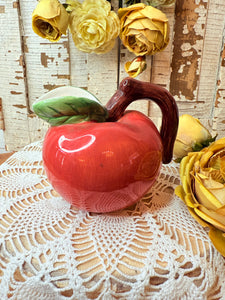 HANDMADE POTTERY APPLE CREAMER