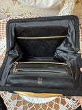 VINTAGE BLACK AND GOLD LEWIS PURSE
