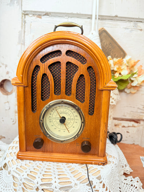 VINTAGE WOODEN RADIO DECOR (mini)