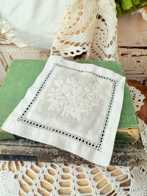 HAND CRAFTED VINTAGE HANKY SACHET