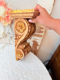 VINTAGE ORNATE GOLDEN CORBEL - 2 AVAILABLE