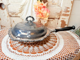 VINTAGE 5 PIECE SILVER CHAFFING PAN SET