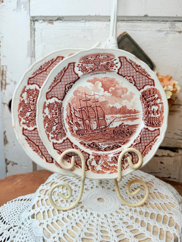 SET OF 2 MEAKIN IRONSTONE PLATES