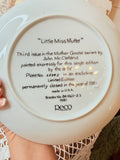VINTAGE NURSERY RHYME PLATE - “Little Miss Muffet”