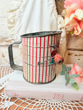 VINTAGE STRIPED FRUIT DECAL SIFTER