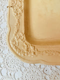 VINTAGE LARGE ORNATE ITIAN WARE ENGLAND PLATTER
