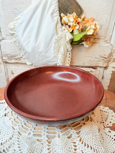VINTAGE BROWN MELAMINE SERVING BOWL - 2 AVAILABLE