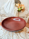 VINTAGE BROWN MELAMINE SERVING BOWL - 2 AVAILABLE