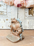 ANTIQUE SET OF IRON SHIP BOOKENDS