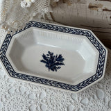 VINTAGE IRONSTONE BLUE AND WHITE TRAY