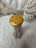 VINTAGE FLORAL PORCELAIN GOLD HAT PIN HOLDER - 2 AVAILABLE