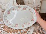 VINTAGE SI VITREOUS CHINA FLORAL PLATTER