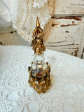 RARE ANTIQUE ORMOLU PERFUME BOTTLE