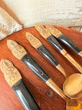 RARE 1940S THAILAND BRASS UTENSIL SET
