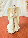 VINTAGE ANGEL ORNAMENT WITH GOLD ACCENTS